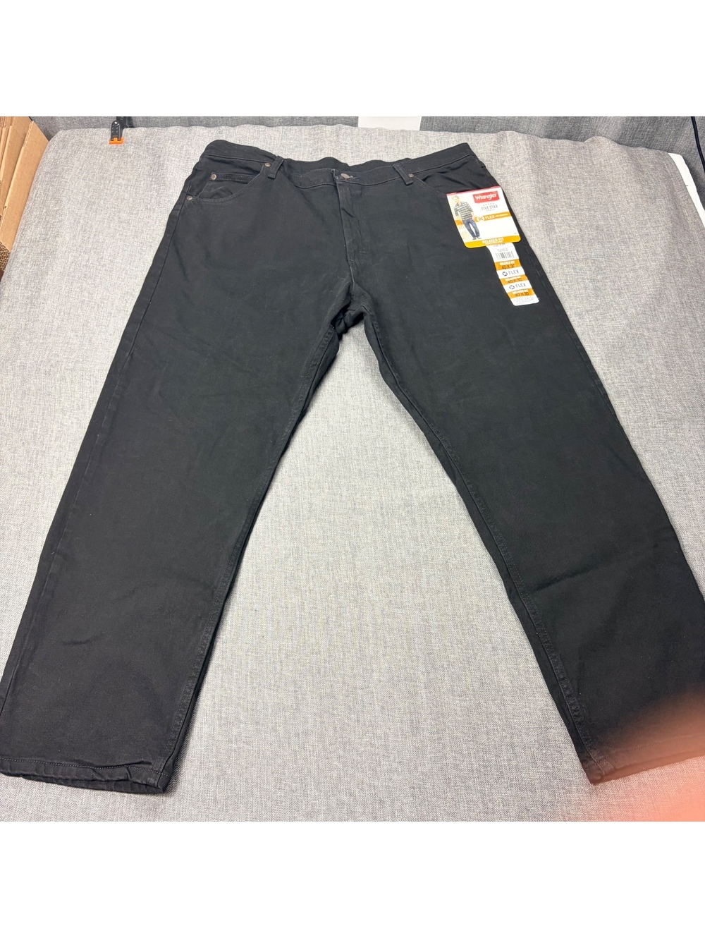 Wrangler Five Star Collection Relaxed Fit Black Jeans 40x30